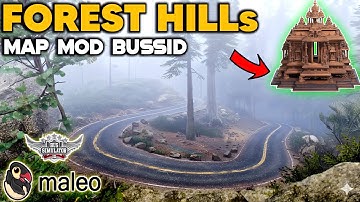 DOWNLOAD! 🔥 ETS2 Forest Hill Road Map Mod For Bus Simulator Indonesia।Bussid Mod Map 4.3.3