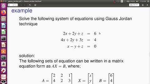 gauss jordan