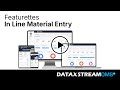 OMS+ Featurette Eleven: Material Lookup Part 2, In Line Material Entry