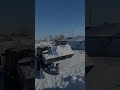 Чистим снег на территории МТЗ 82.1
