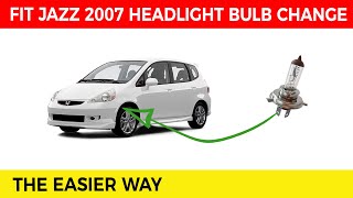 Honda Fit  Jazz 2007 Headlight Bulb Replacement 💡 by Brief to do 13,034 views 2 years ago 1 minute, 47 seconds