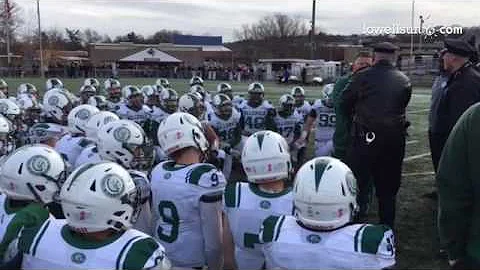 VIDEO: Billerica head coach Duane Sigsbury addresses the team after a 52-14 win over Chelmsford. @lo