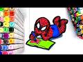 Desenhar e Pintar o Homem-Aranha Estilo Bobbie Goods 🕷️✨ Kawaii