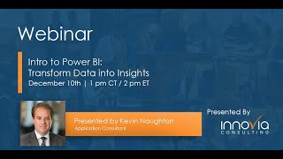 Intro to Power BI: Transform Data into Insights