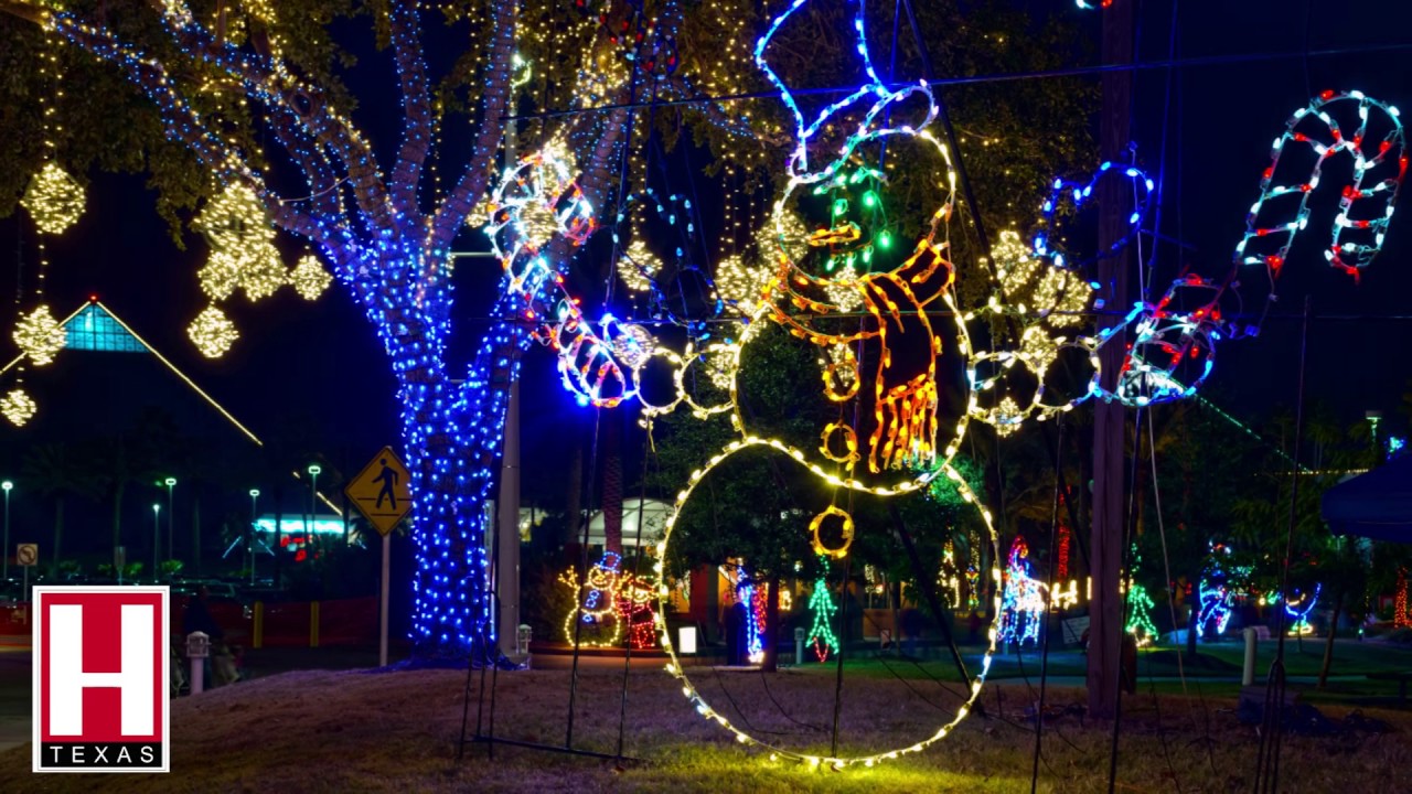 Moody Gardens Holiday Of Lights Youtube