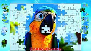 puzzle #5356 gameplay || New amazing funny ai Art parrot bird jigsaw puzzle game video  screenshot 4