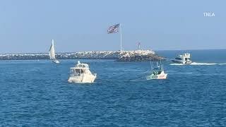 Boat Towed From Venice CA after losing power.