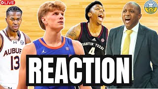 SEC Basketball Reaction: Florida UPSETS Auburn, Texas A&M Defeats Missouri, More