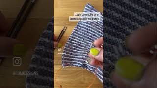 Knit trick! Use a safety pin to change two interchangeable needle tips at a time #knitting
Knit trick! Use a safety pin to change two interchangeable needle tips at a time #knitting Knit trick! Use a safety pin to change two interchangeable needle tips at a time #knitting