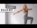 40 MIN HIIT Cardio Workout, KILLER NO REPEAT Exercises to burn calories & fat - SWEAT & HAVE FUN