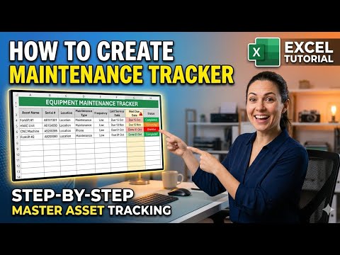 How to Create Maintenance Tracker Sheet in Excel