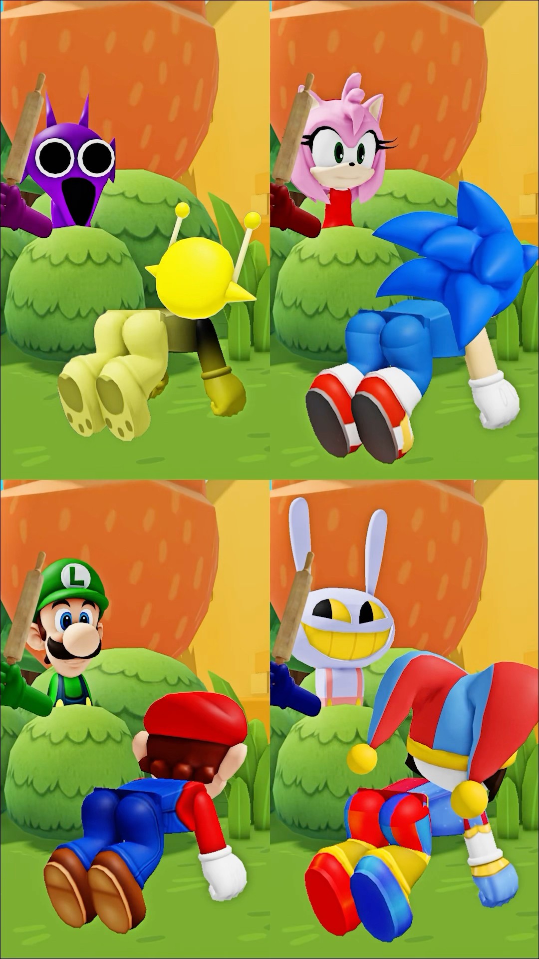 ?Hidden danger in the bushes? Incredibox Sprunki #digitalcircus #sonic #mario #pomni #shin #amy