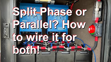 How to wire two Victron Inverters In Split Phase and Parallel