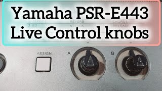 Yamaha Psr E443 Live Control Knobs Yamaha Psr E443