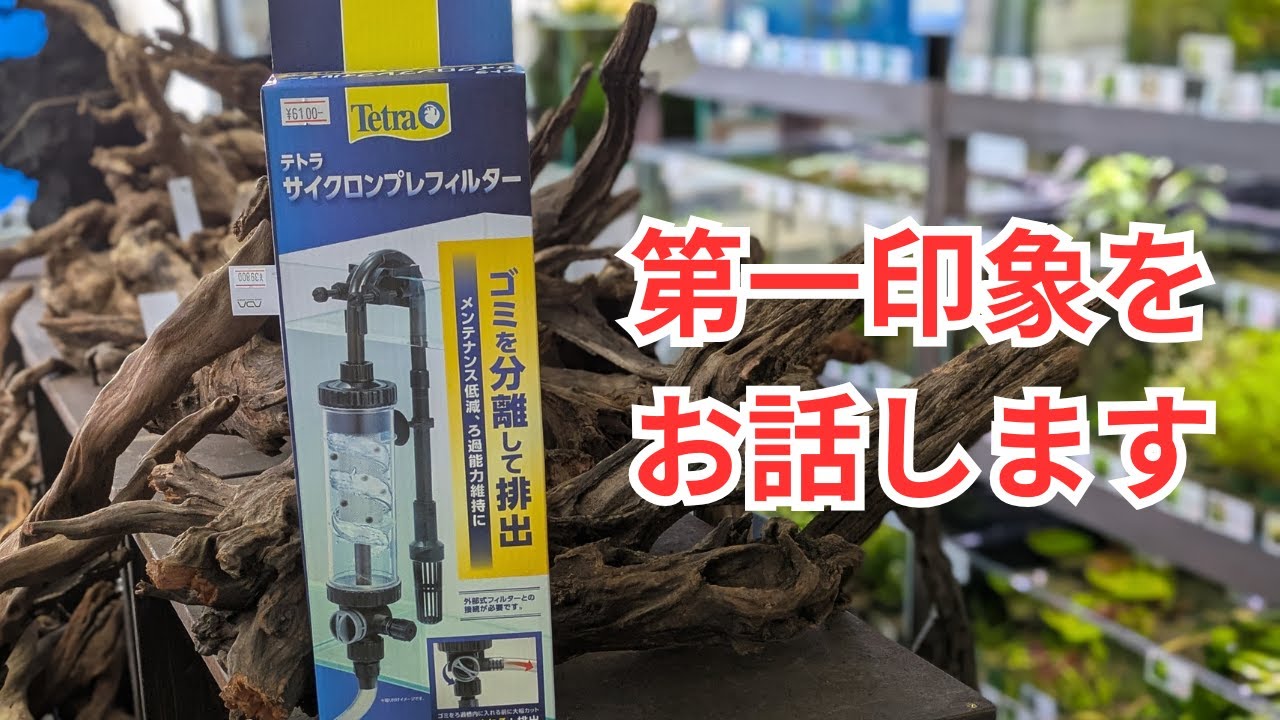 I'll share my first impressions of the Tetra Cyclone Prefilter