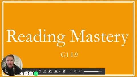 Reading Mastery and Phonics Grade 1 Week 2 Day 1
