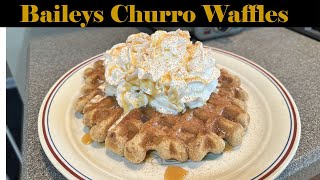 Baileys Churro Waffles (Gluten Free)