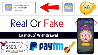 Hexa Blocks Sorting Real Or Fake - Hexa Blocks Sorting Game Review - Hexa Blocks Sorting Withdrawal screenshot 5