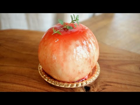 まるごと桃のレアチーズケーキの作り方・レシピ Nobake-cheesecake of Peach｜Coris cooking