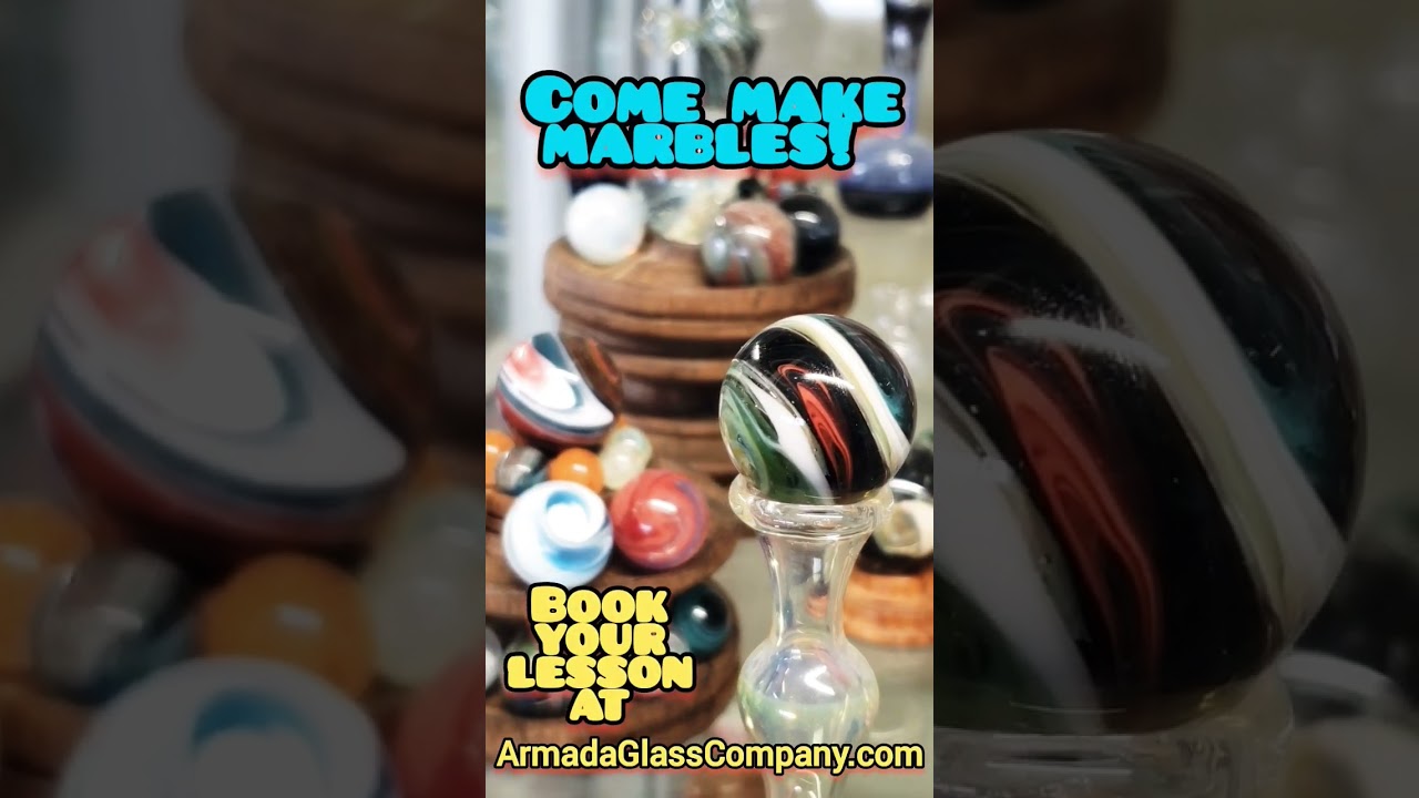 Come make beautiful marbles at Armada Glass Company! 