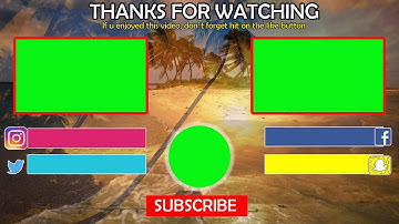 How To Make An Outro/End Screen For YouTube Videos [2] - Adobe Photoshop cc 2019