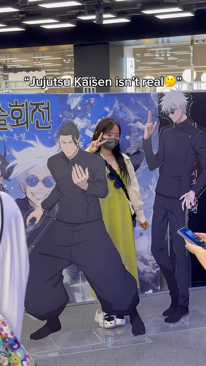 Jujutsu Kaisen and Gojo is not real?🤔#gojo #jujutsukaisen #irl #animereallife #jjk #gojosatoru