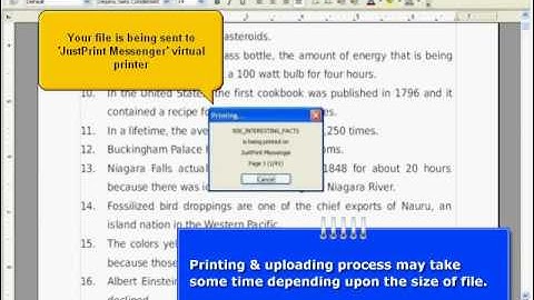 Online Printing with JustPrint:  How to use JustPrint Messenger (virtual printer driver) ?