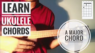 Video thumbnail of "A Major on Ukulele| Beginner's Guide | Nabendu Das"