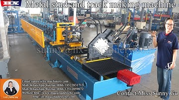Roll forming metal stud and track making machine
