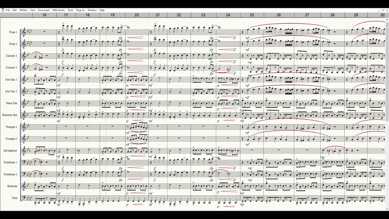 Paint it Black marching band arrangement (winds only) YouTube