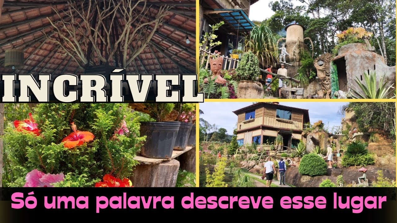 Horto Bilemarte - não tem outro lugar igual - tem um mini mundo criado em cavernas - artes plásticas