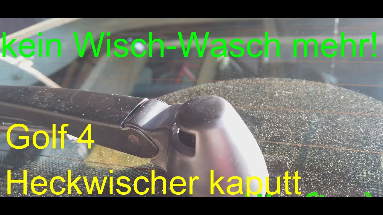 VW Golf 4 | Heckwischermotor Reparatur | WischWasch kaputt