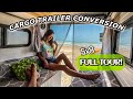 Our 5X8 Cargo Trailer Camper CONVERSION ⛰ FULL TOUR How to Convert & Build DIY Low Cost Utility RV!!