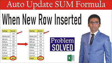 Auto Update SUM Formula When Insert New Row, PROBLEM SOLVED