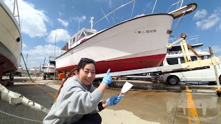 【沖縄 海遊び】Ep:2どうにか2作目出来ました！ 　”燕丸”進水させてサンゴ植え付けのお手伝い♬