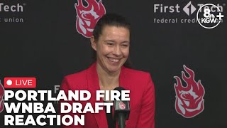 LIVE: Portland Fire GM Vanja Černivec after WNBA Draft