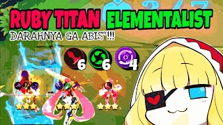 RUBY TITAN ELEMENTALIST !!! PASTI META DI PATCH BARU NIH !!! | MAGIC CHESS NEW UPDATE !