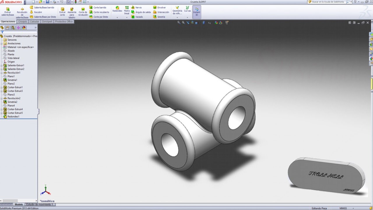 Como Hacer Una Cadena En Solidworks