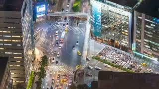 Time Lapse of Road Intersection