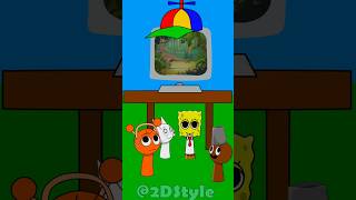 Who made them go into TV Wenda Black Spongebob #Sprunki