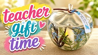 DIY Resin Apple Jar Light : The BEST Teacher Gift Idea!