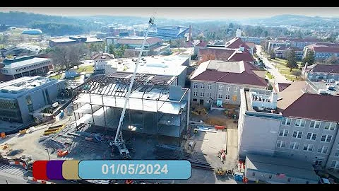 Aerial View of Construction on the Carrier Library Renovation & Expansion (05/2023-01/2024) - DayDayNews