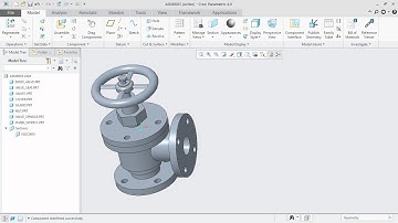 (PART_8). Gate Valve ASSEMBLY of the FINAL_VALVE in CREO PARAMETRIC 4.0.