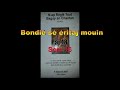 Bondie se eritaj mouinchant catholique en creole