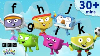 letter names f g h i j k lesson nine phonics made easy alphablocks