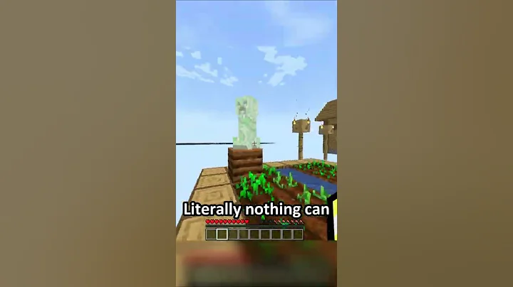 Minecraft But the World Is Floating Anvils! #shorts