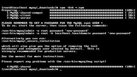 Installing & preparing MySQL for WebALARM reporting (Linux)