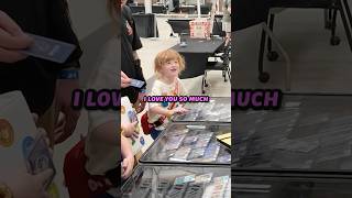 She asked me to take the silliest picture! #pokemon #pokemoncards #wholesome