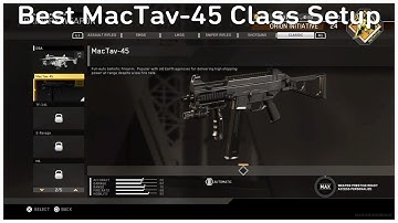Best MacTav-45 Class Setup! - (Call of Duty Infinite Warfare)