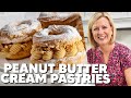 Anna Makes Paris-Brest Pastries from France - with Peanut Butter Filling! | Food Travel Diaries